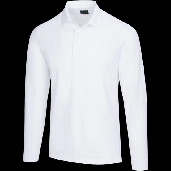 Greg Norman Play Dry Long Sleeve Polo - Picture 1 of 10